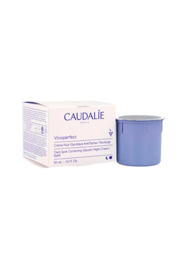 Caudalie Vinoperfect Dark Spot Glycolic Night Cream REFILL Κρέμα Προσώπου Νυκτός για Αντιγήρανση, Πανάδες & Λάμψη 50ml