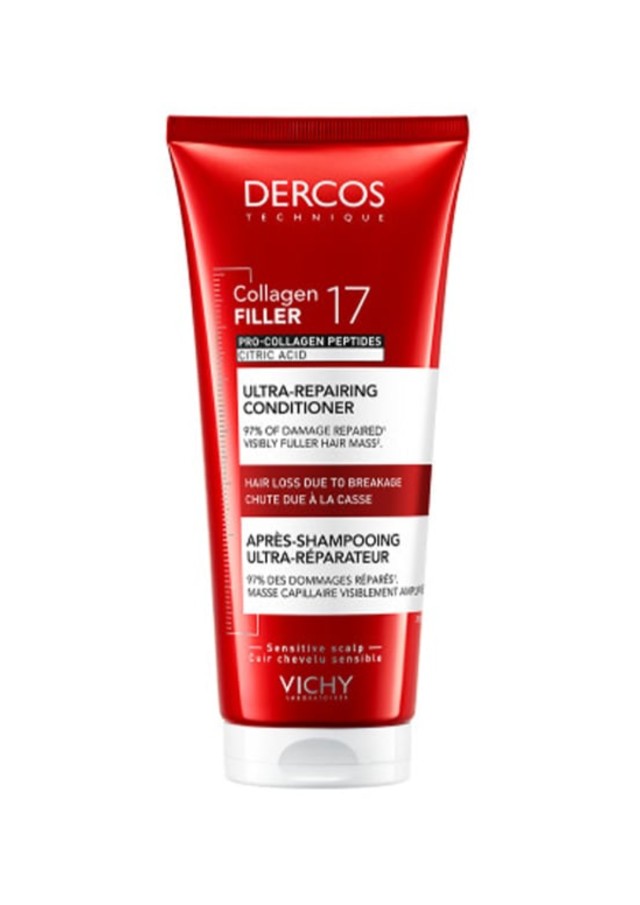 Vichy Dercos Collagen 17 Filler Conditioner Κατά της Τριχόπτωσης & του Σπασίματος, 200ml