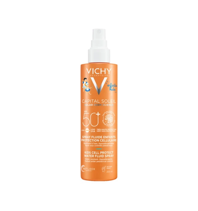Vichy Capital Soleil Kids Solar Derm Science SPF50+ Water Fluid Spray 200ml