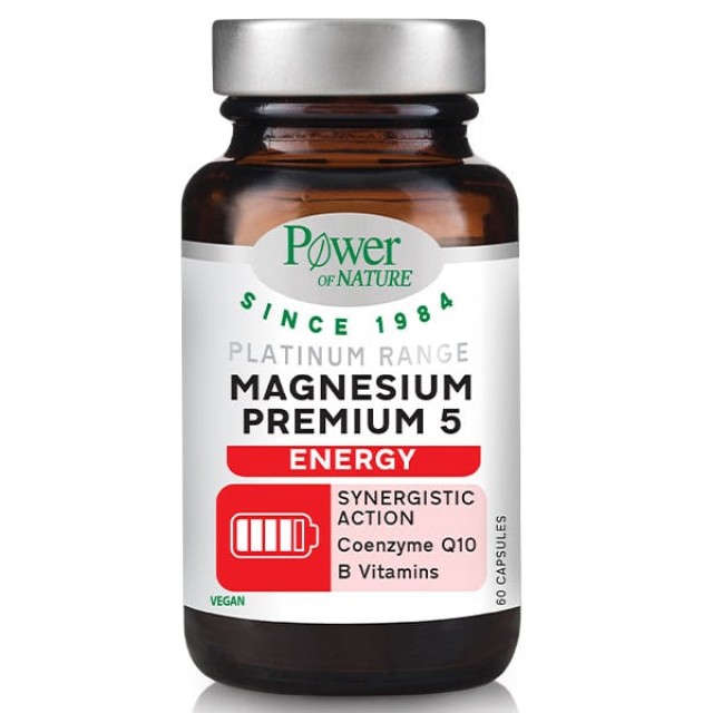 Power Health Magnesium Premium 5 Energy Συμπλήρωμα Διατροφής με Μαγνήσιο 60 Κάψουλες