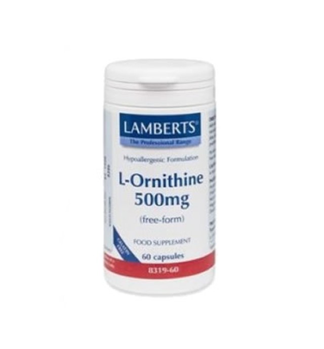 Lamberts L-Ornithine 500μg 60 caps