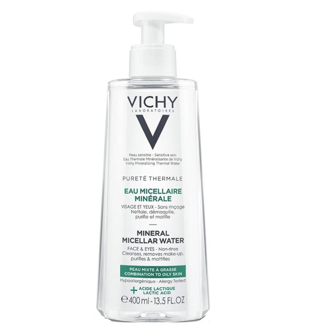 Vichy Purete Thermale Mineral Micellar Water (Mixed & Oily Skin) 400ml