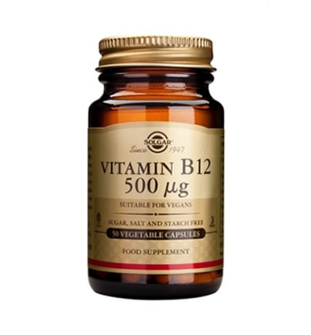 Solgar Vitamin B-12 500μg caps 50s