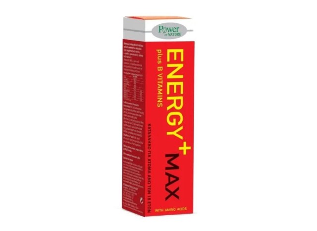 Power Health Energy Max Plus Vitamins B With Amino Acids Συμπλήρωμα Διατροφής Εκχυλίσματος Βιταμινών Β & Αμινοξέων Κατά Της Κόπωσης 20 αναβράζοντα δισκία