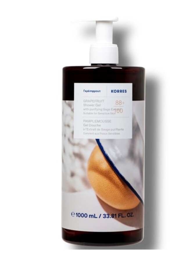 Korres Renewing Body Cleanser Aναζωογονητικό Αφρόλουτρο με Άρωμα Grapefruit, 1000ml